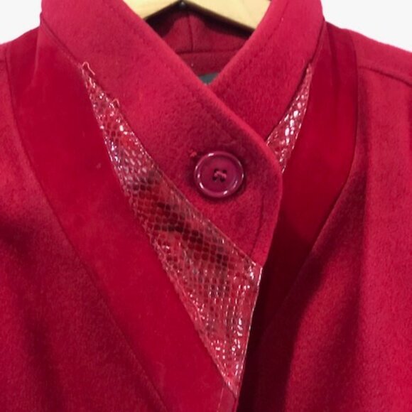 Vintage red wool coat - Picture 2 of 8
